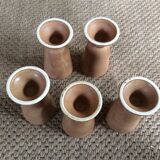 Série de 5 tasses en grès