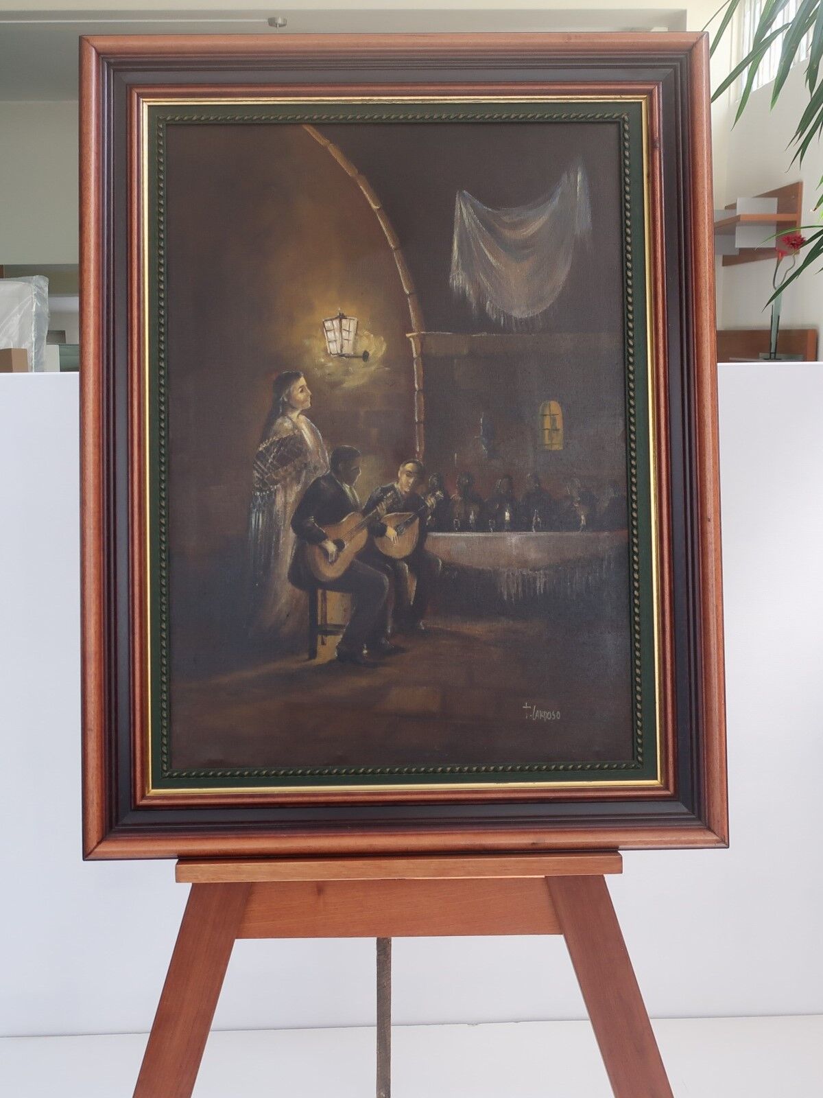 Oil painting - Fado - Painter Teixeira Cardoso.