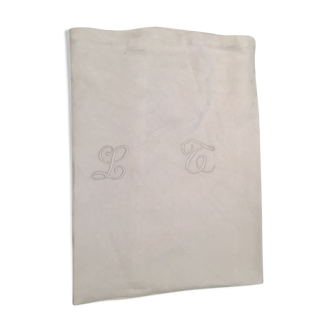 Monogram white towel