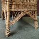 Fauteuil vintage rotin et osier