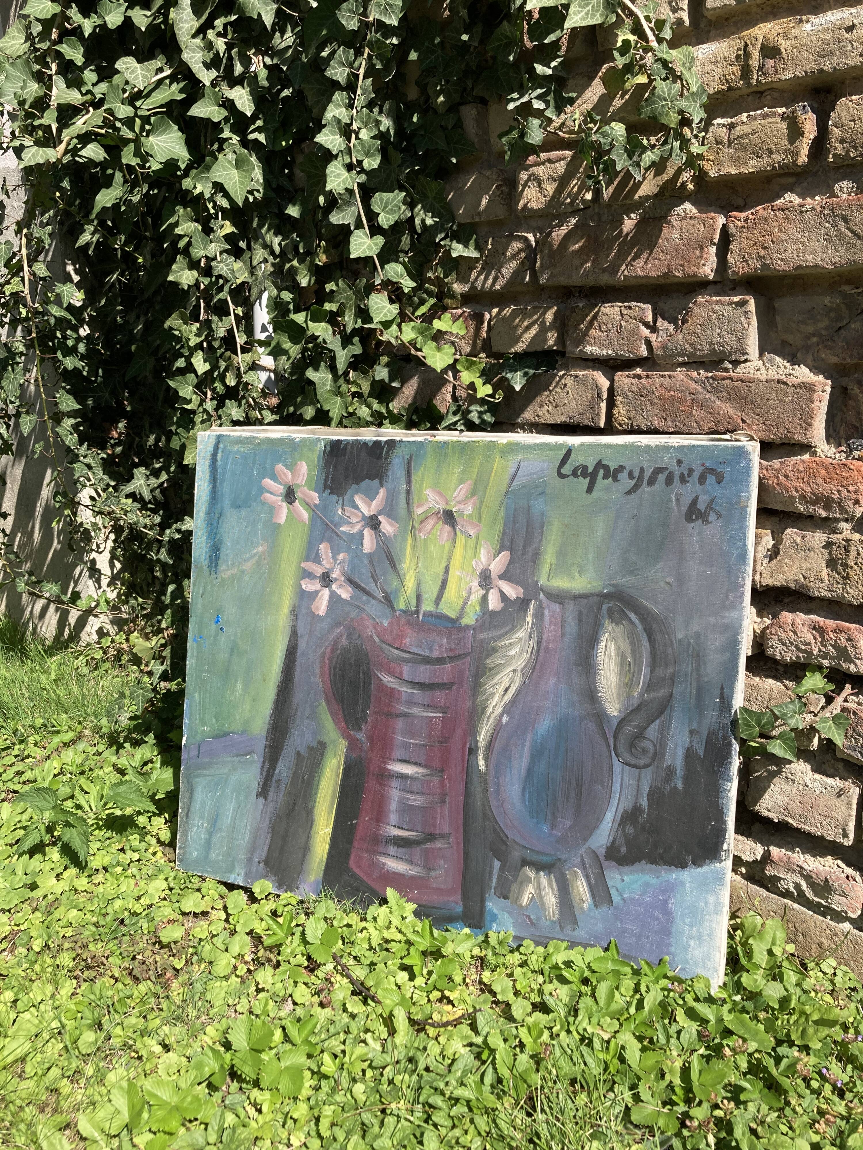 Vintage oil on canvas signed from 1966