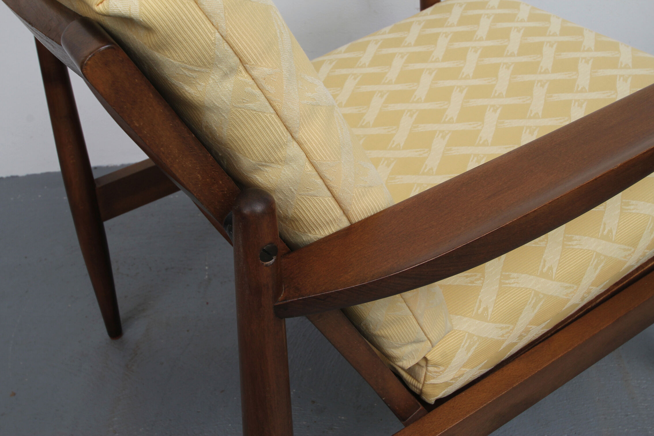 1960s armchair in yellow
