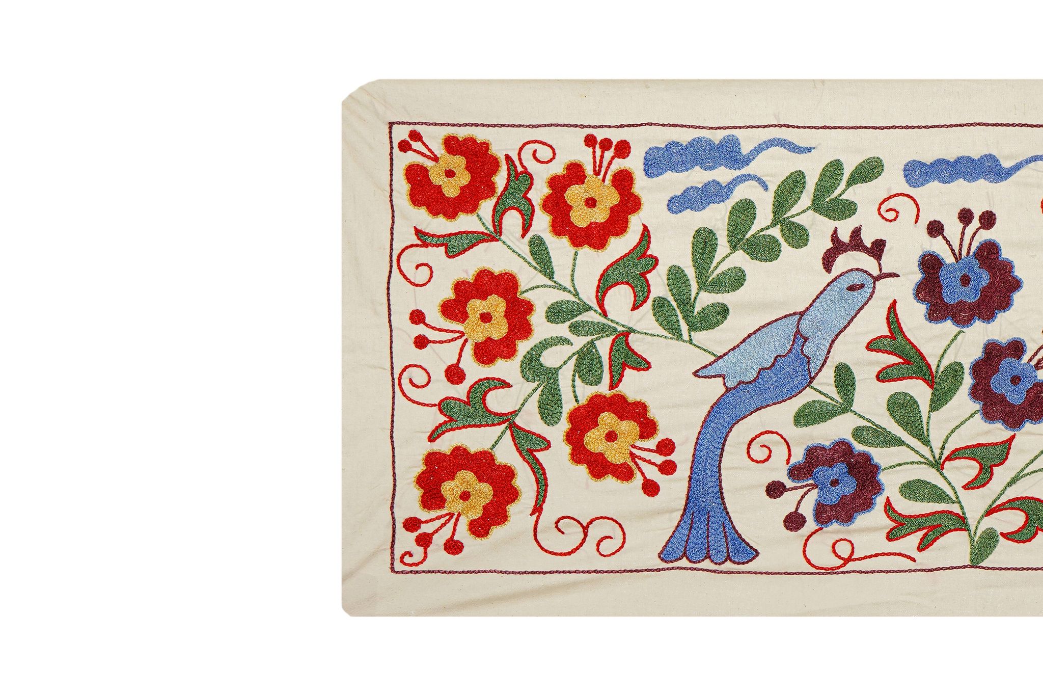 Tapis turc vintage noué à la main 44x95 cm