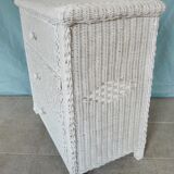 Old rattan chest of drawers