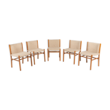 Set of 5 chairs 'Nuela' by Gianfranco Frattini Italy 1970
