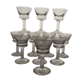 11 verres bistrot à liqueur, années 20-30