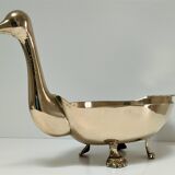 Zoomorphic cut brass bird 70s