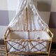 Rattan doll cradle bed