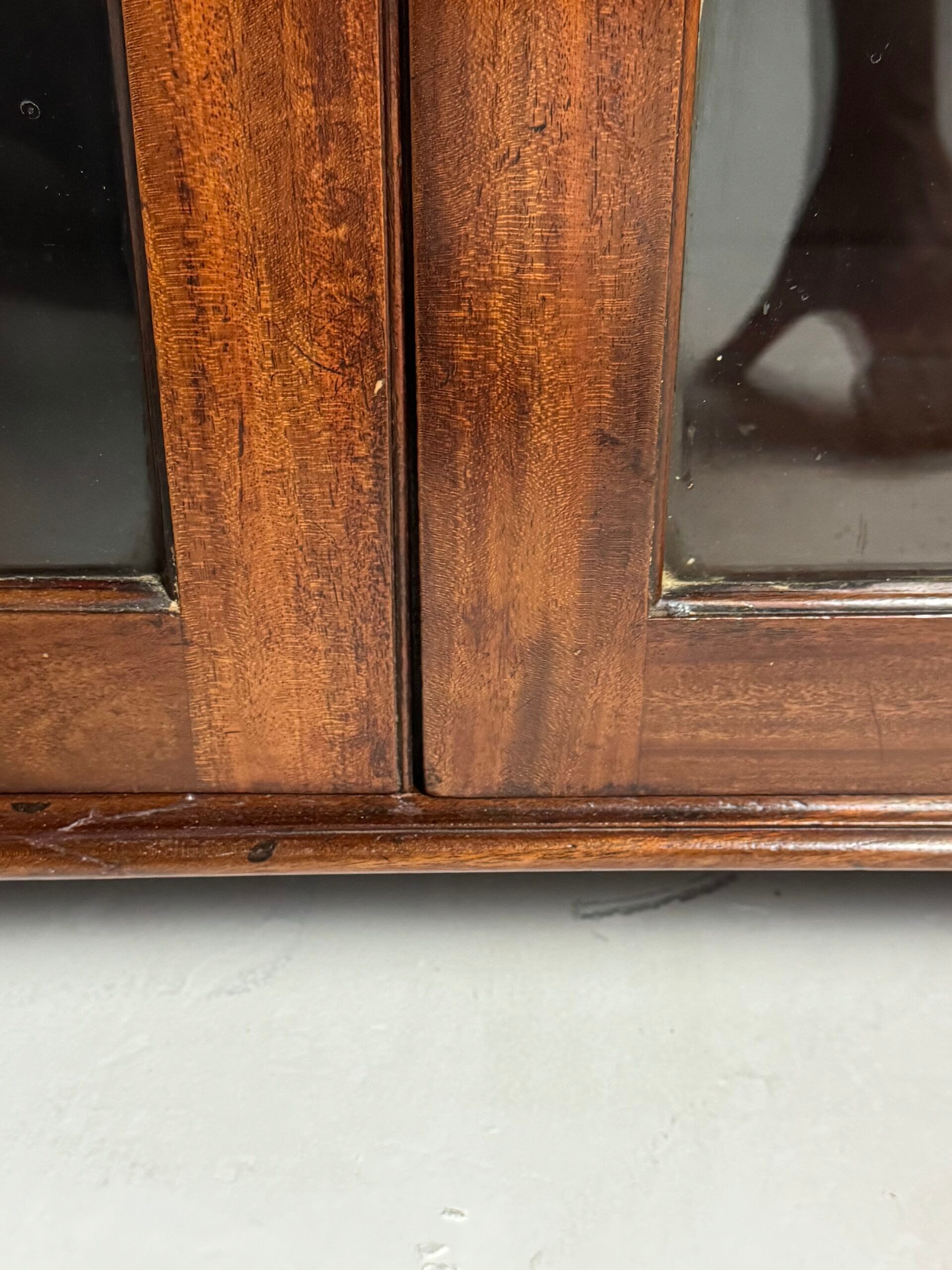 Mahogany display cabinet 19th century antique