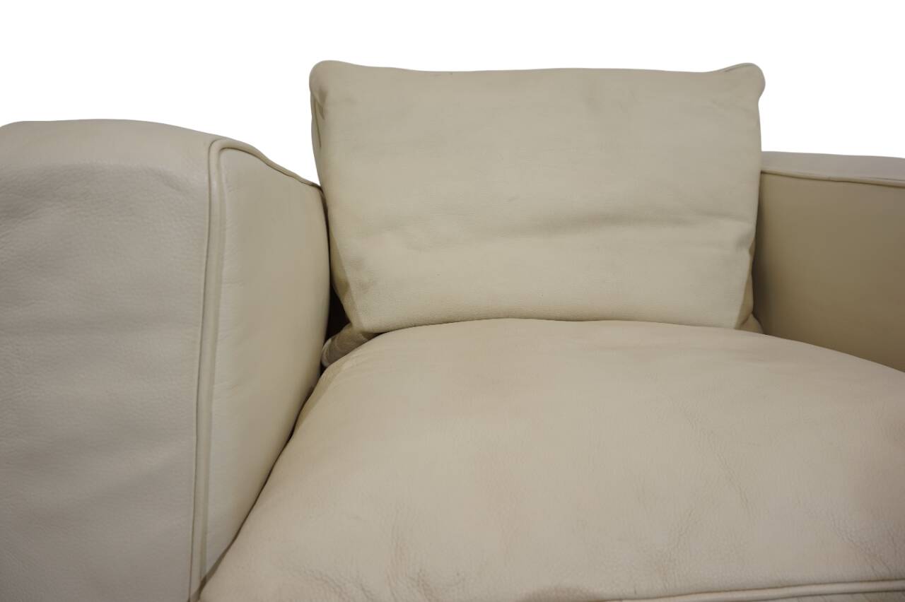 Fauteuil en cuir Robert Haussmann RH 302 pour De Sede/Hans Kaufeld