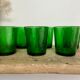 6 verres texturés verts Arcoroc Sierra vintage