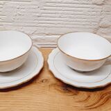 Pair cups for lunch Limoges