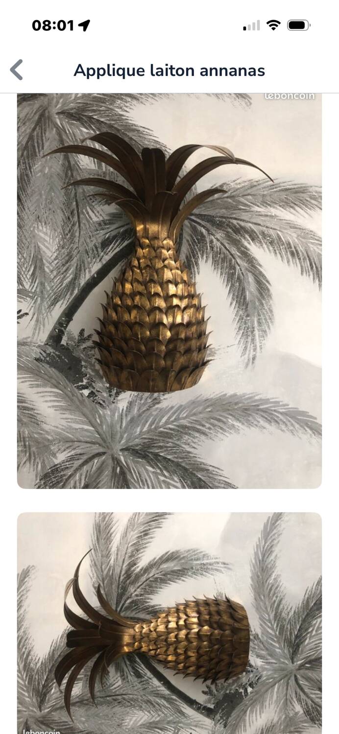 Pineapple wall sconces
