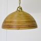 Vintage pendant lamp in bamboo and wicker, 1960s.