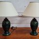 Lampe en albâtre vert émeraude