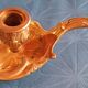 Bronze rat cave candlestick, French craftsmanship, 1950.