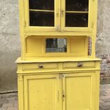 Yellow Parisian glass cabinet