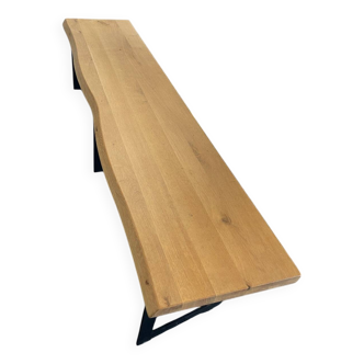 Solid oak bench