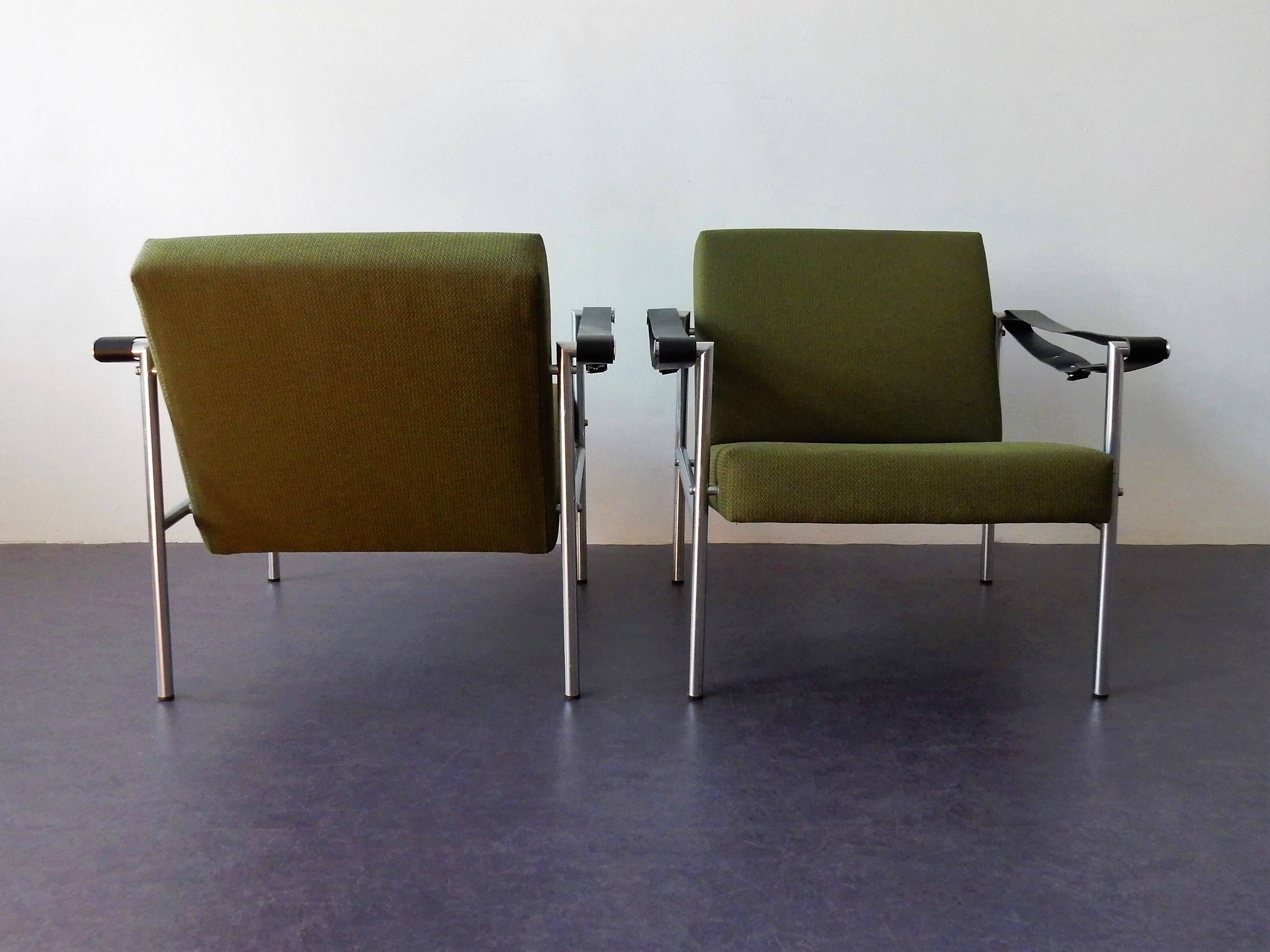 Set of 2 sz38/sz08 easy chairs by Martin Visser for 't Spectrum, 1960's