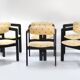 Suite de 6 chaises "Pamplona" de Augusto Savini édition Pozzi 1965