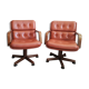 Pair of armchairs swivelling vintage havana Italy