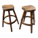 Pair of Henri Bataille stools in oak