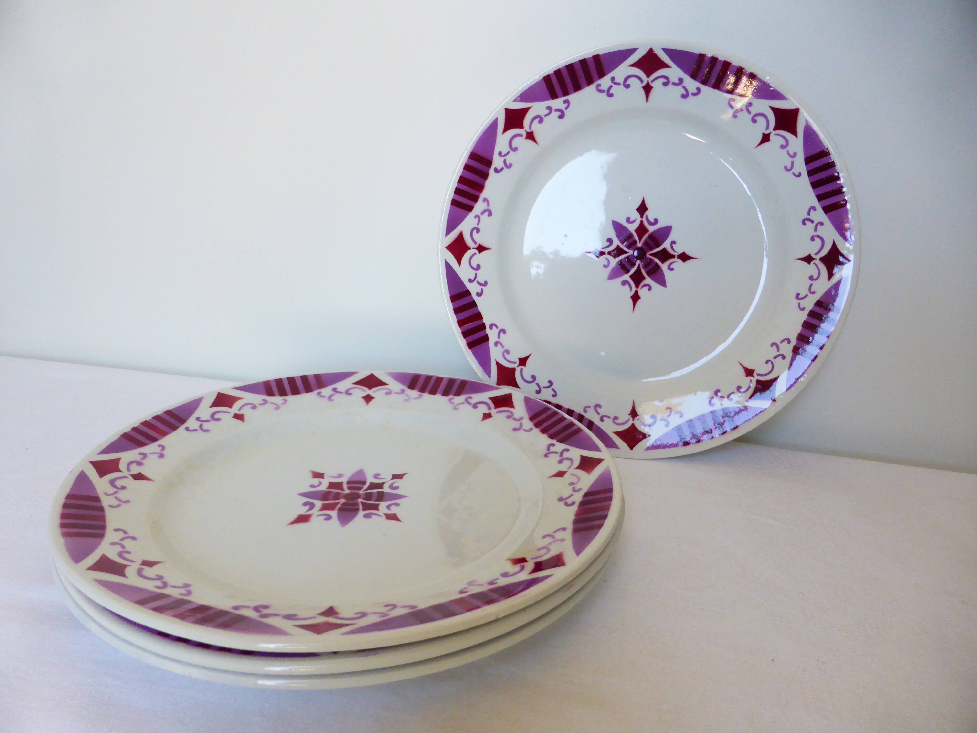 4 assiettes plates du Moulin des Loups et Hamage Madeleine 2106191