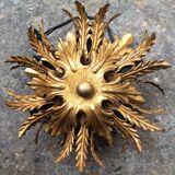 Gold metal leaf ceiling, 60s