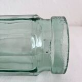 Vintage faceted glass jar vase