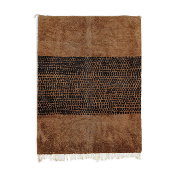 Tapis marocain moderne marron
