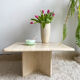 Travertine coffee table