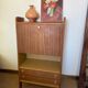 Secrétaire vintage compact placage acajou