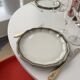6 unalterable porcelain plates from Salins-les-Bains (Jura, France)