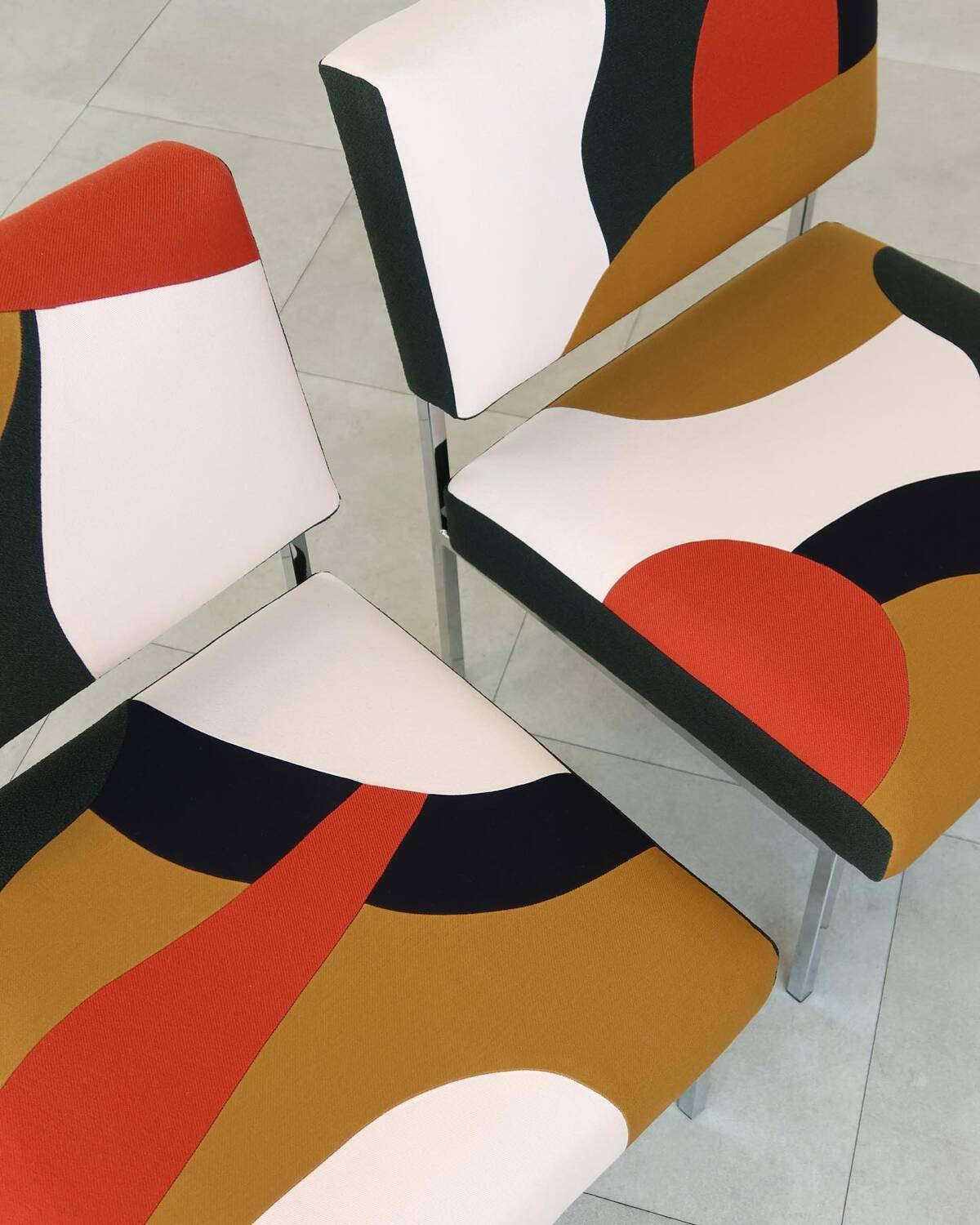 Pair of 80s industrial armchairs