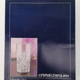 Set of 6 water glasses - vintage crystal choppes