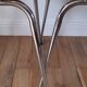 Pair of chairs in formica marbled effect 70s