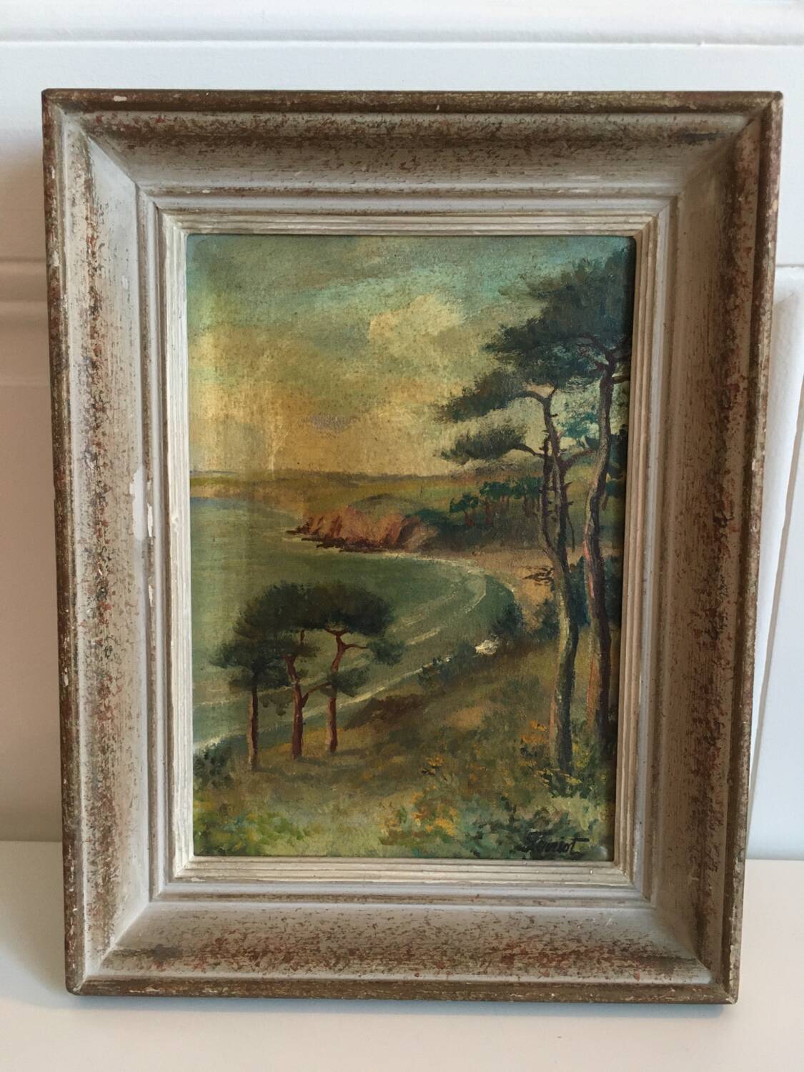 Old painting Seaside