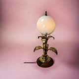 VINTAGE HIGH TABLE LAMP WITH “GOLDEN” PALM TREES, HANS KÖGL STYLE
