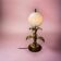 VINTAGE HIGH TABLE LAMP WITH “GOLDEN” PALM TREES, HANS KÖGL STYLE