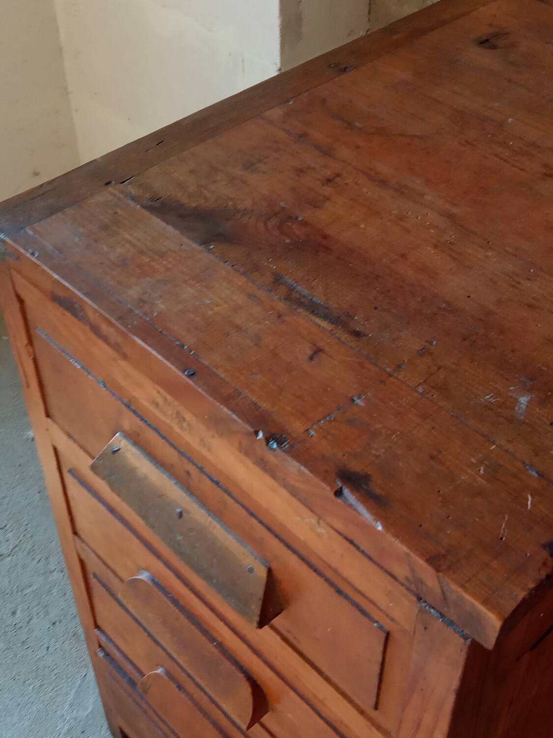 Antique office furniture, 4 drawers