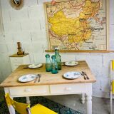 Bistro table feet turned