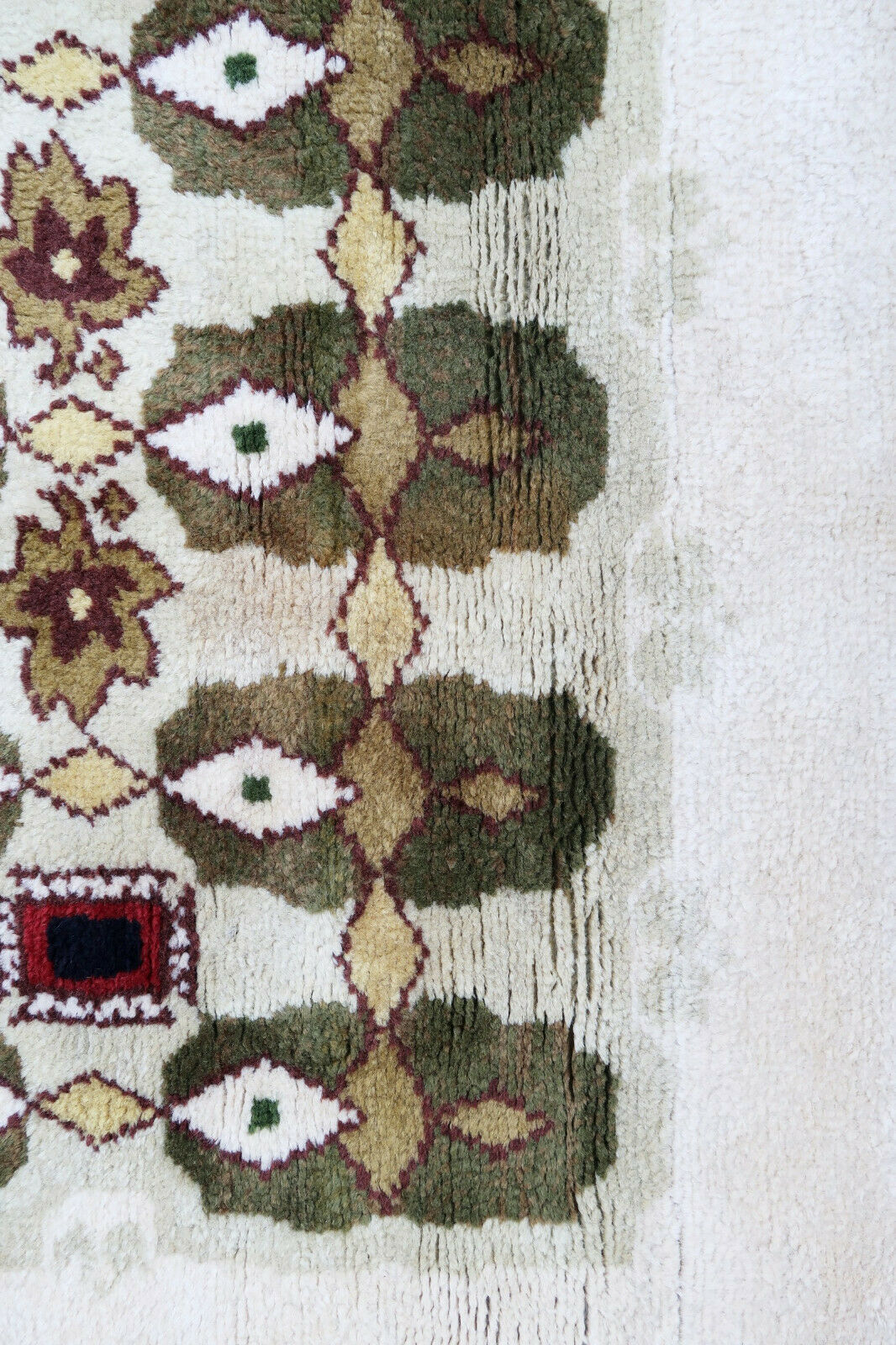 French rug Leleu 1950 224 X 157 cm