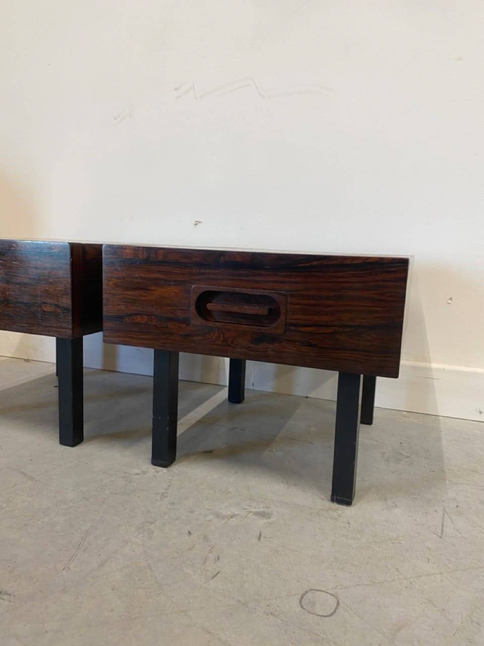 Pair of vintage Scandinavian bedside tables