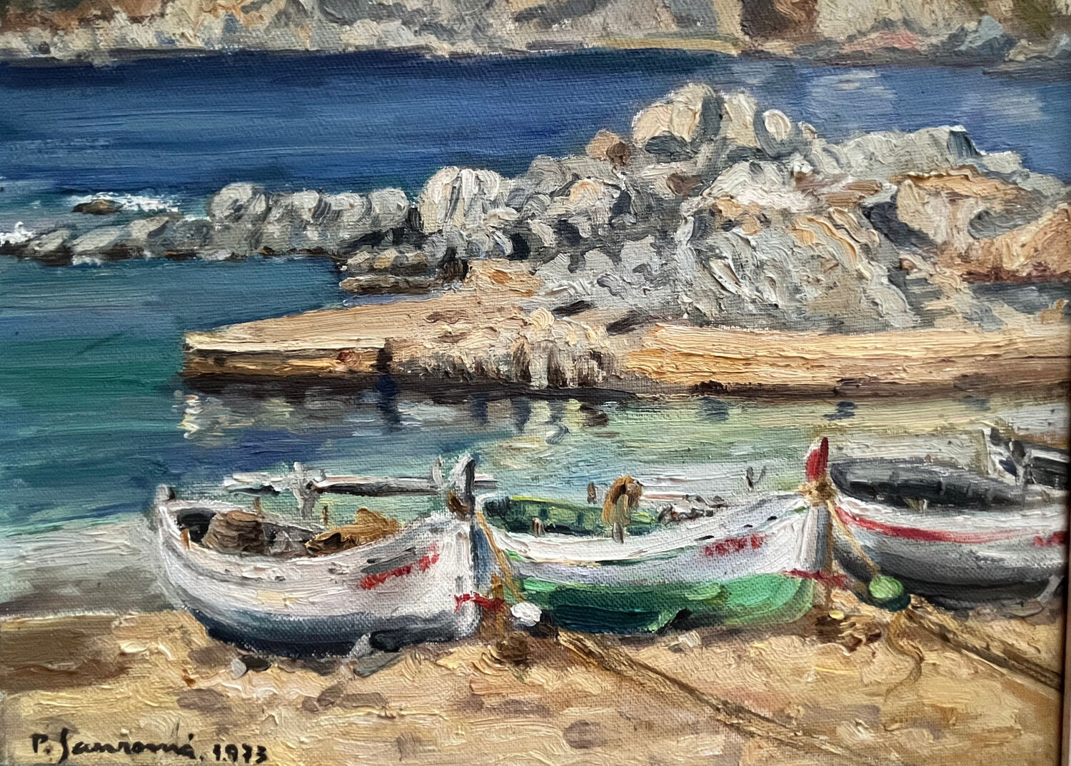 Painting: oil on marine panel