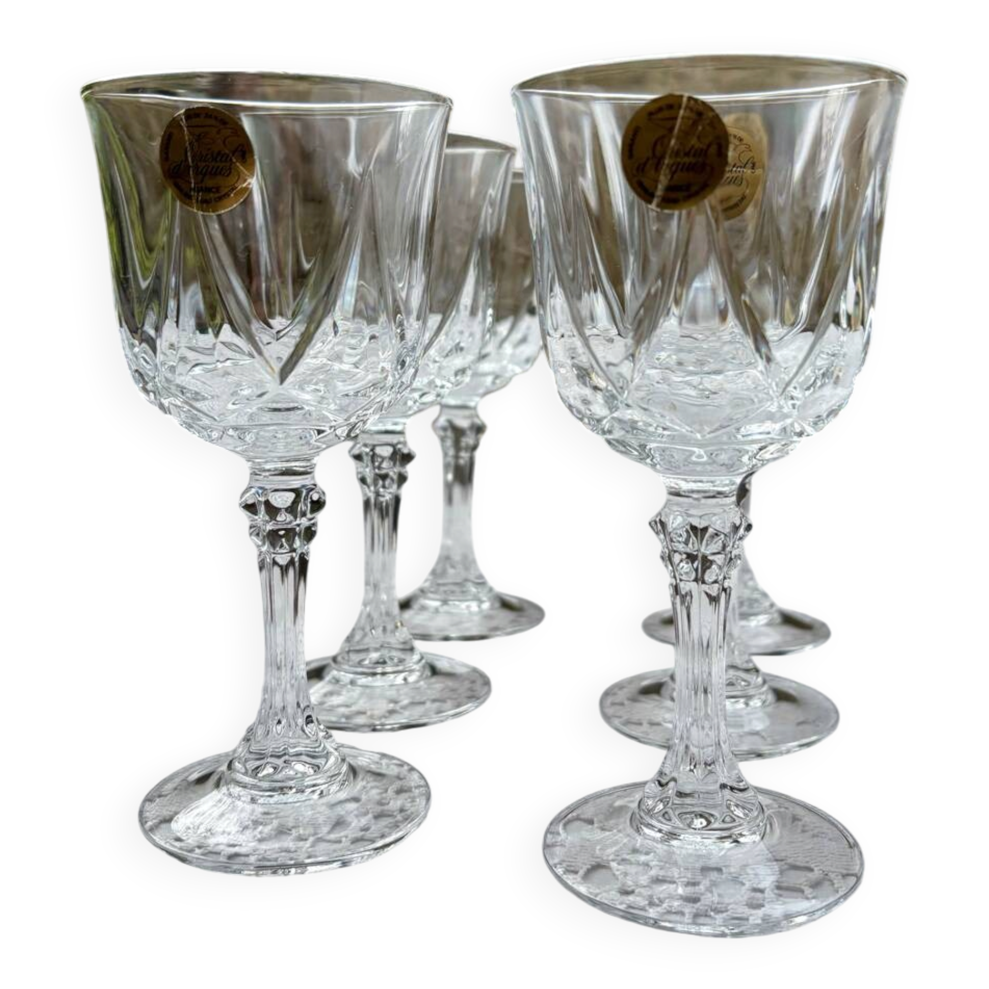 Crystal wine glasses from Arques Auteuil