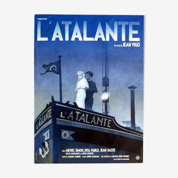 Affiche cinéma originale "l'Atalante" Michel Simon