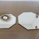 Set of 2 bevelled octagonal mirrors 50/60s