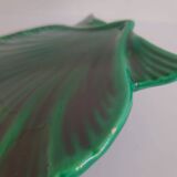 Petit plat coquille vert ancienne vintage
