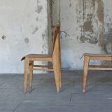 2 chaises Tout-bois attribué à Vauconsant 1941