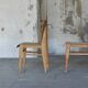 2 chaises Tout-bois attribué à Vauconsant 1941